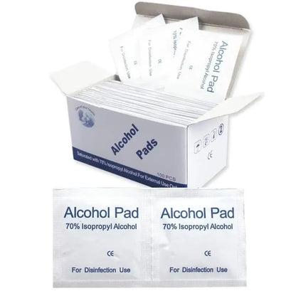 Portable alcohol surface cleaning pads