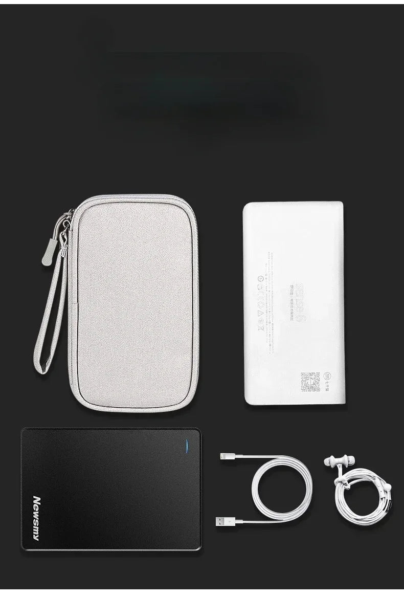 Portable gadget organiser for backpack and luggage storage