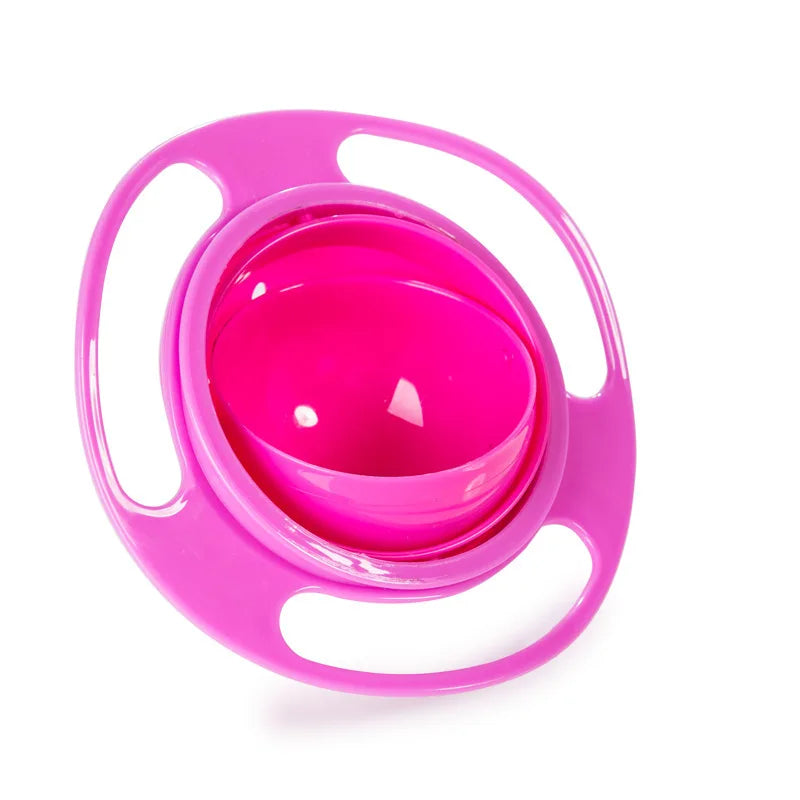 Rotary balance bowl designed for cleaner mealtimes