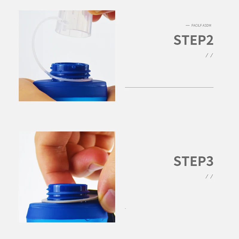 Compact foldable travel bottle
