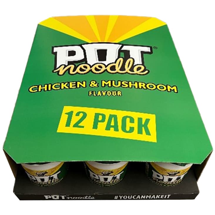 Pot Noodle Chicken & Mushroom 12 pack instant noodles