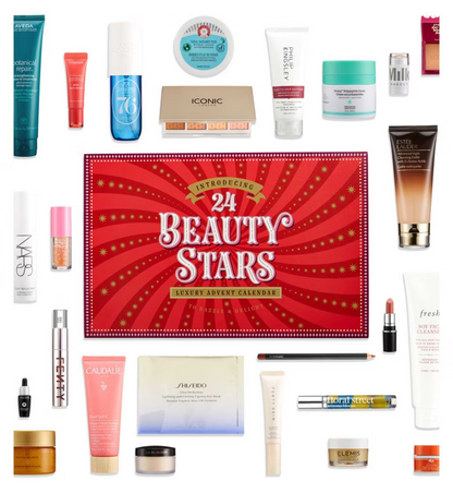 Premium Beauty Advent Calendar 2025 with 25 skincare, makeup, and haircare products