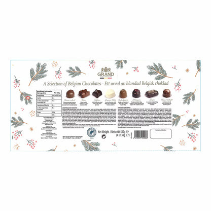 Premium Belgian chocolate with rich, smooth fillings