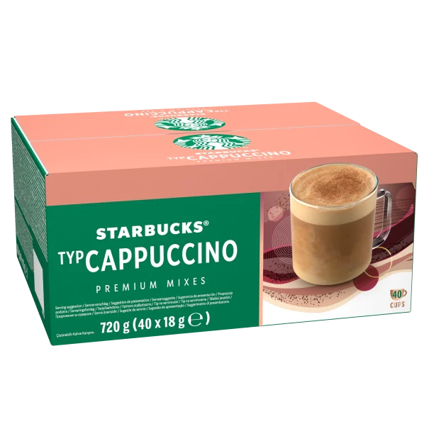 Café style cappuccino sachets for office and hospitality use