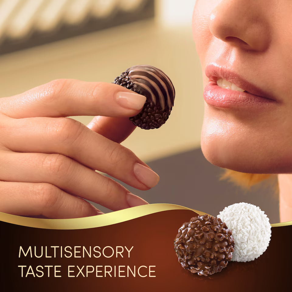 Mixed chocolate pralines for sharing occasions