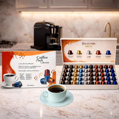 Intensity level coffee pods ranging from 7 to 11