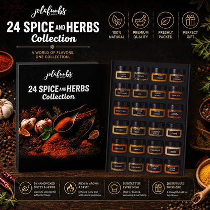 Culinary gift set with herbs spices and BBQ blends