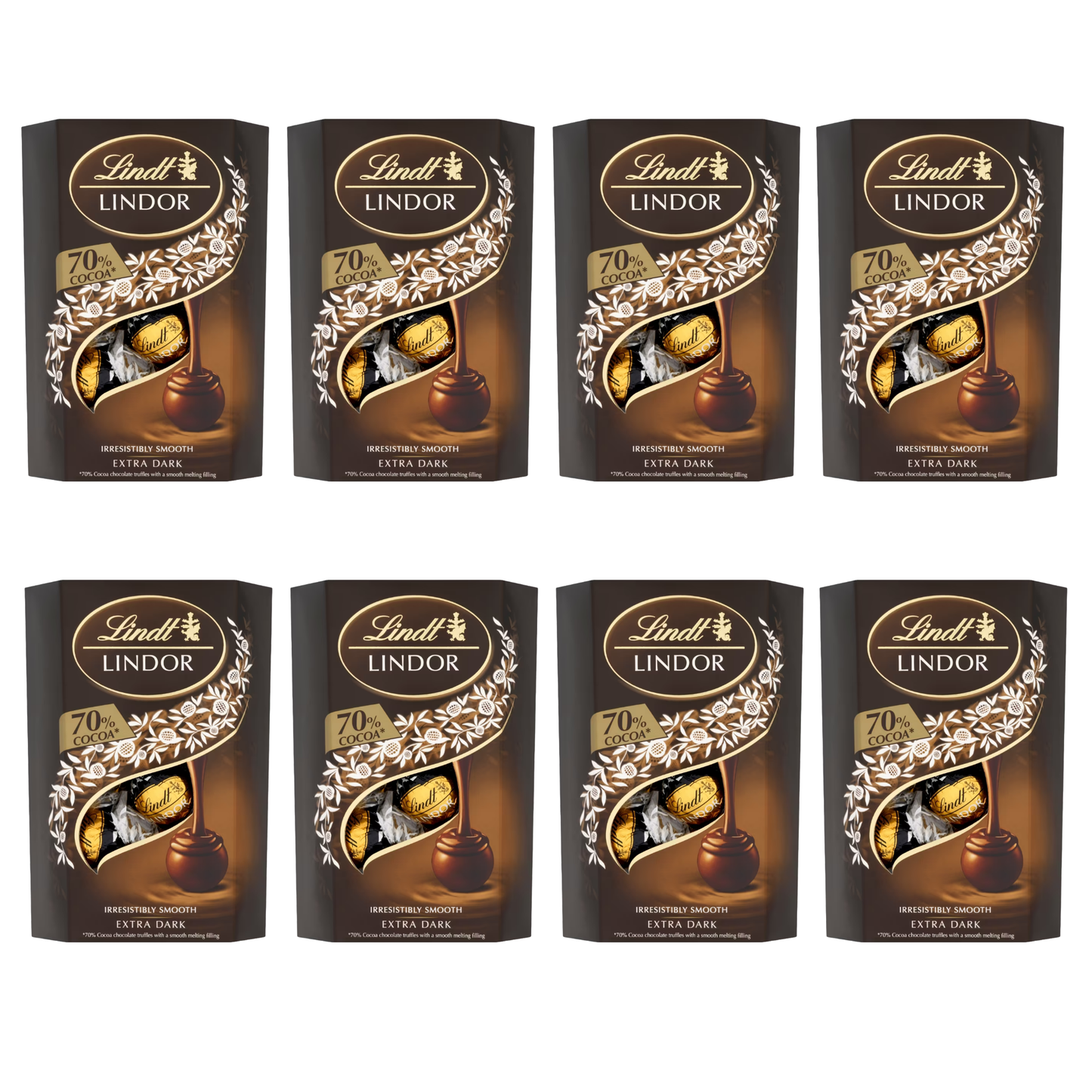 Smooth intense dark chocolate truffles for indulgence