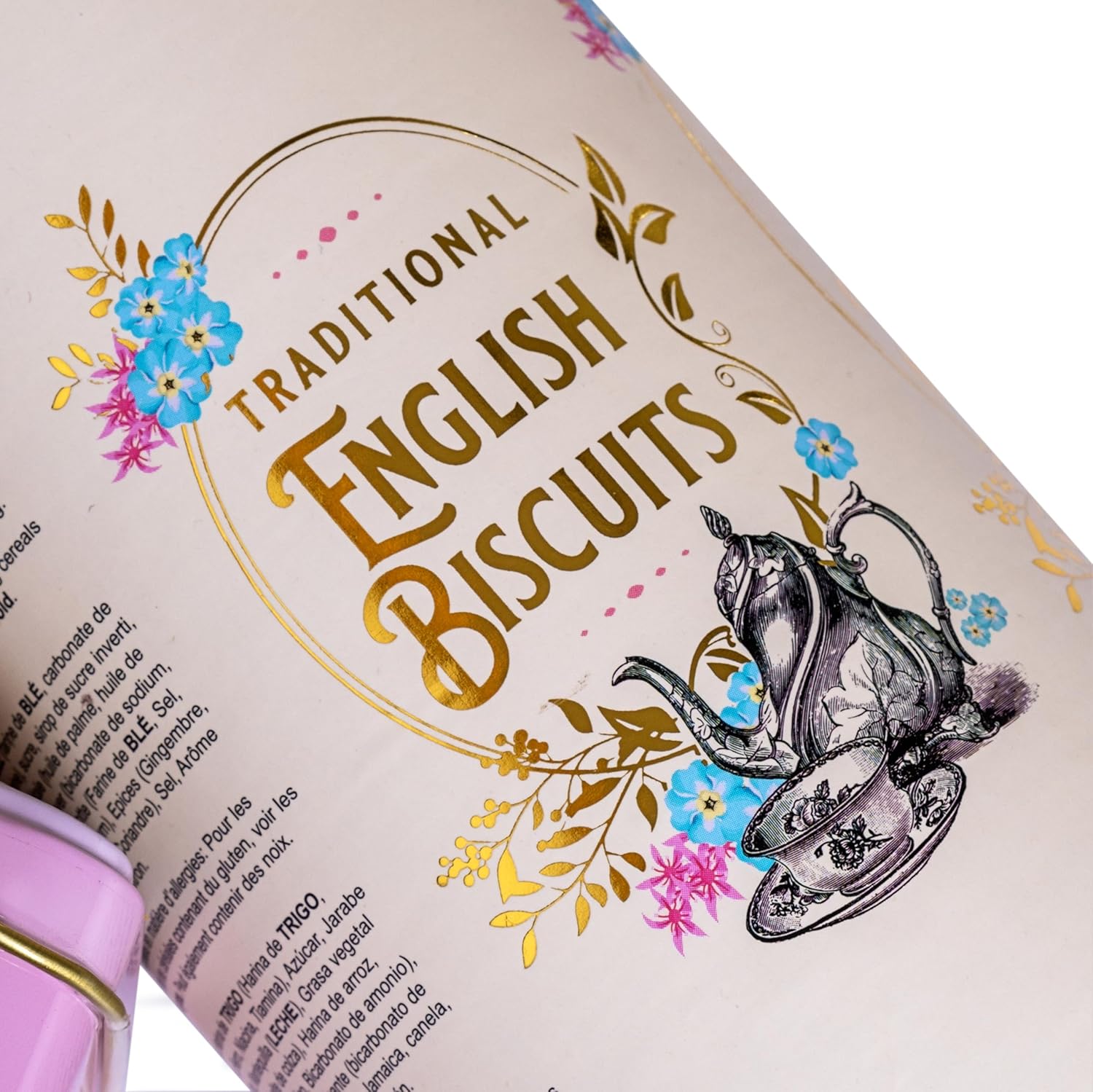 remium tea and biscuit gift selection presented in Victorian-inspired packaging
