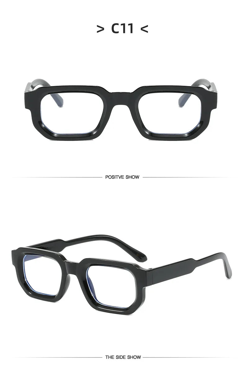 Rectangle frame sunglasses nose bridge detail comfort fit