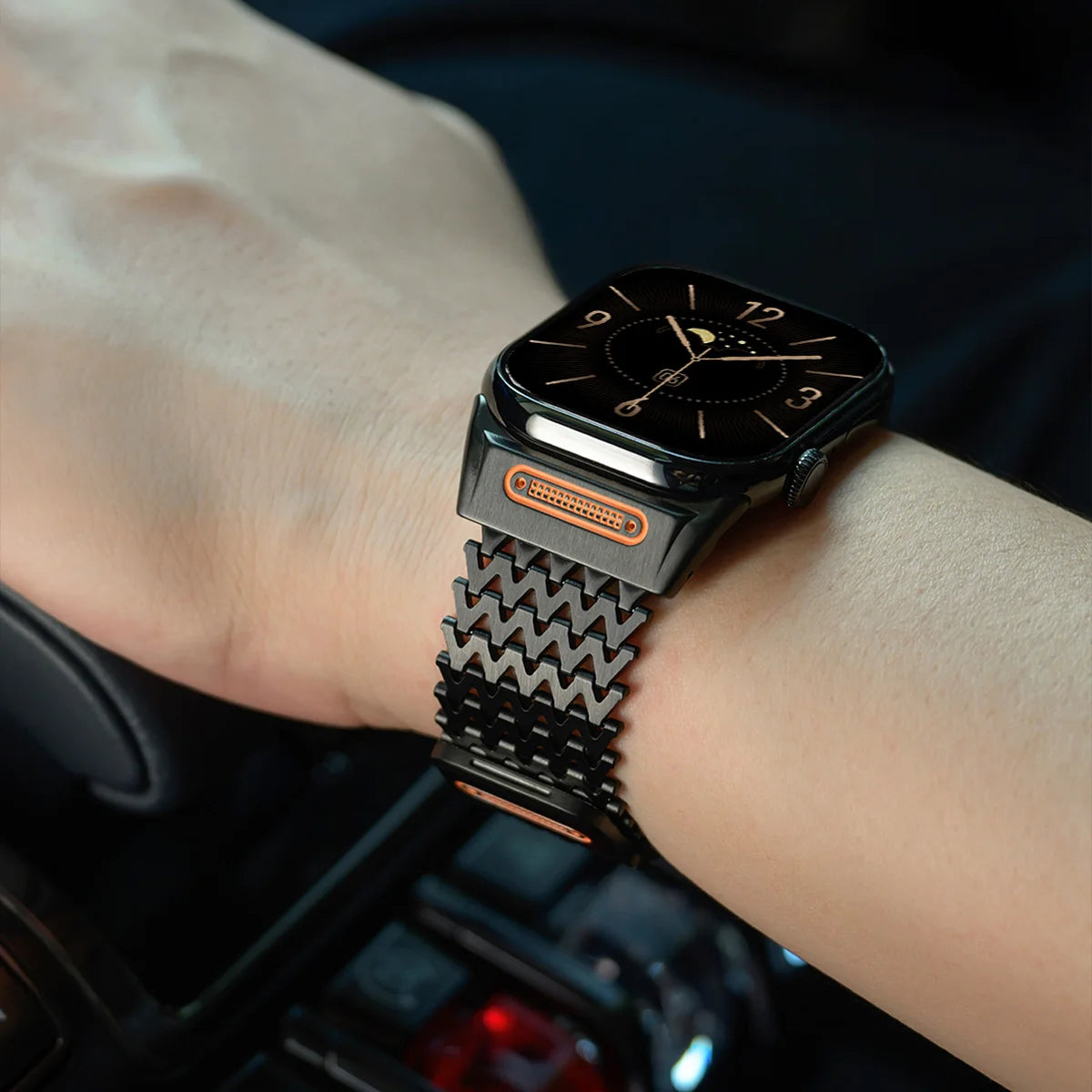 Luxury stainless steel Apple Watch accessory band