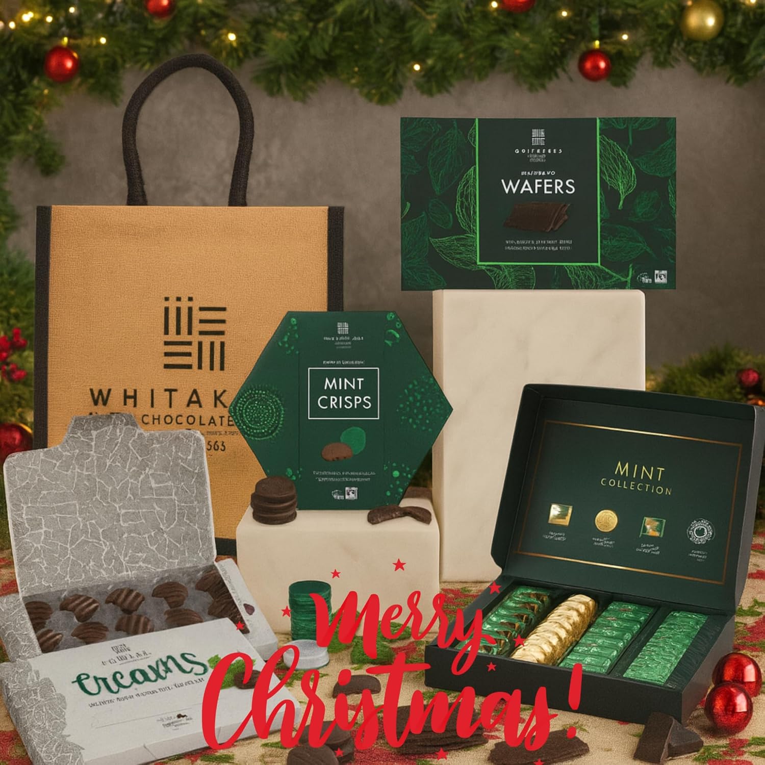 Whitakers indulgent mint chocolate selection for gifting