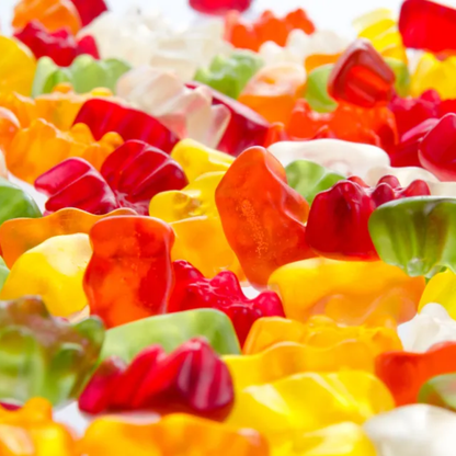 Retro and modern gummy sweets for celebrations