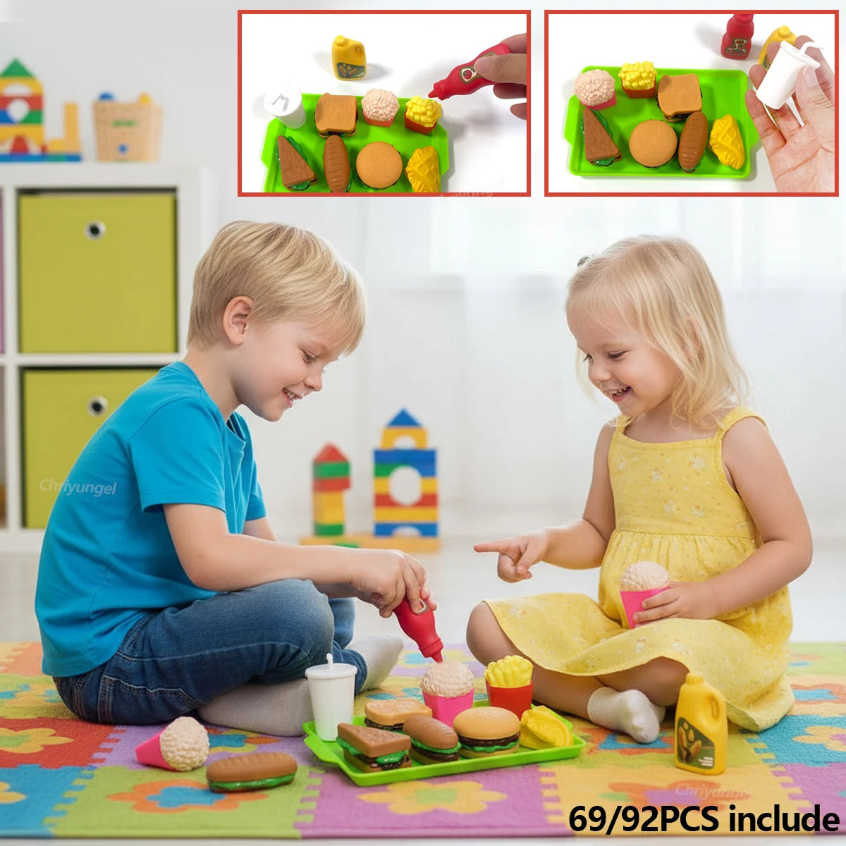 Kids kitchen play set gift for birthdays and holidays