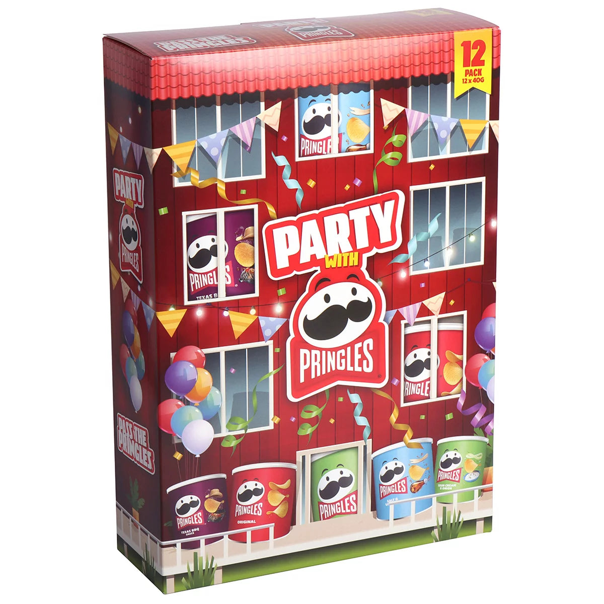 Pringles Party Pack assorted crisps 12 x 40g