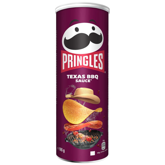 Pringles Texas BBQ flavour crisps 165g tube