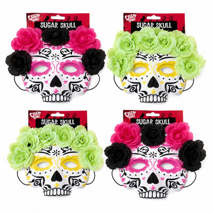 Printed sugar skull mask for Halloween