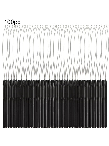 10 piece red needle hair extension tool colour coded starter