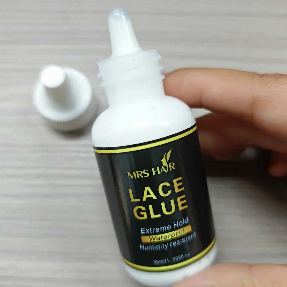 Extreme hold wig glue for natural hairline results