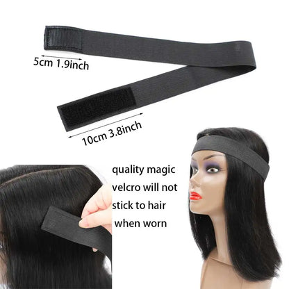 Elastic lace melt band for secure wig hold