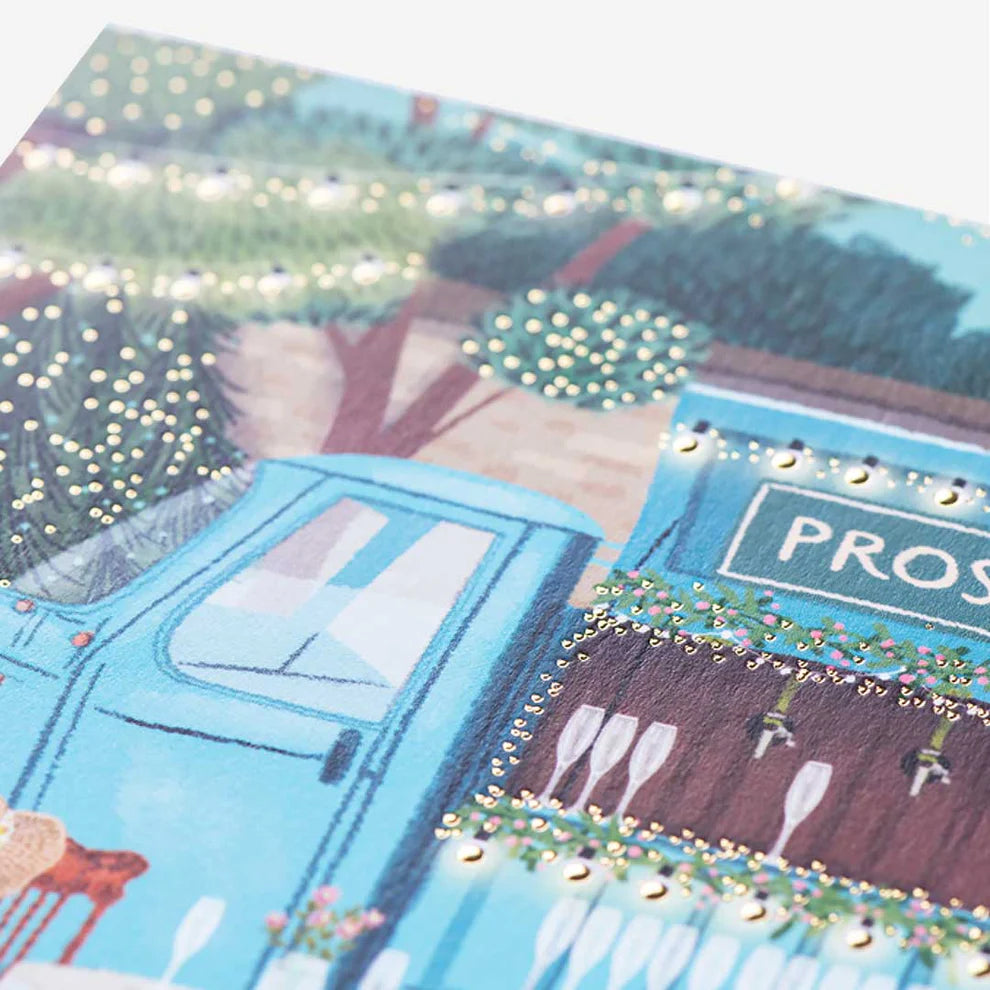 Prosecco Van card, great for writing personalized messages and exploring creative birthday card greeting cards.