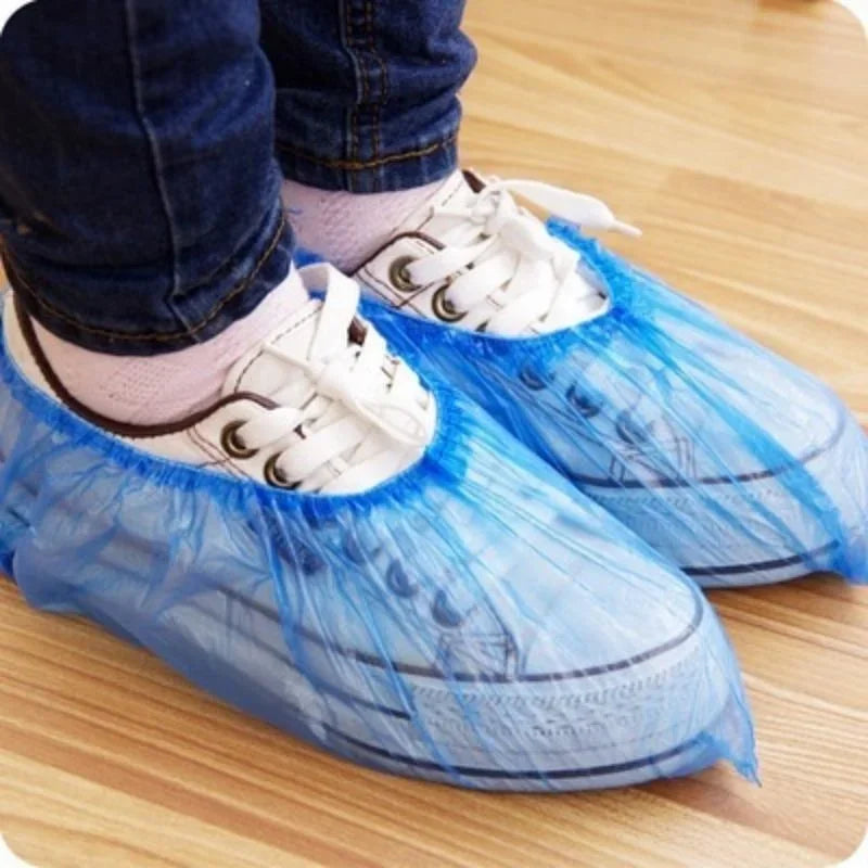 Disposable protective shoe covers for cleaning tasks