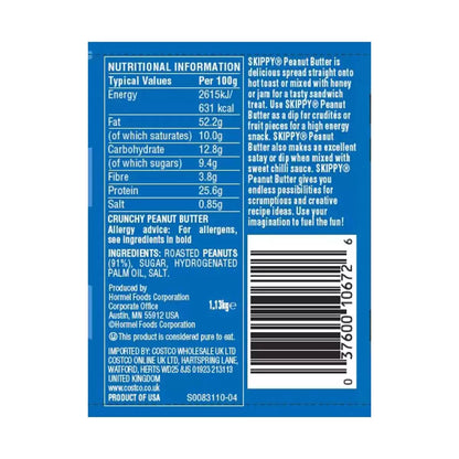 rotein-packed Skippy peanut butter spread on whole grain toast