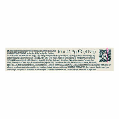 15g protein chocolate wafer snack bars multipack
