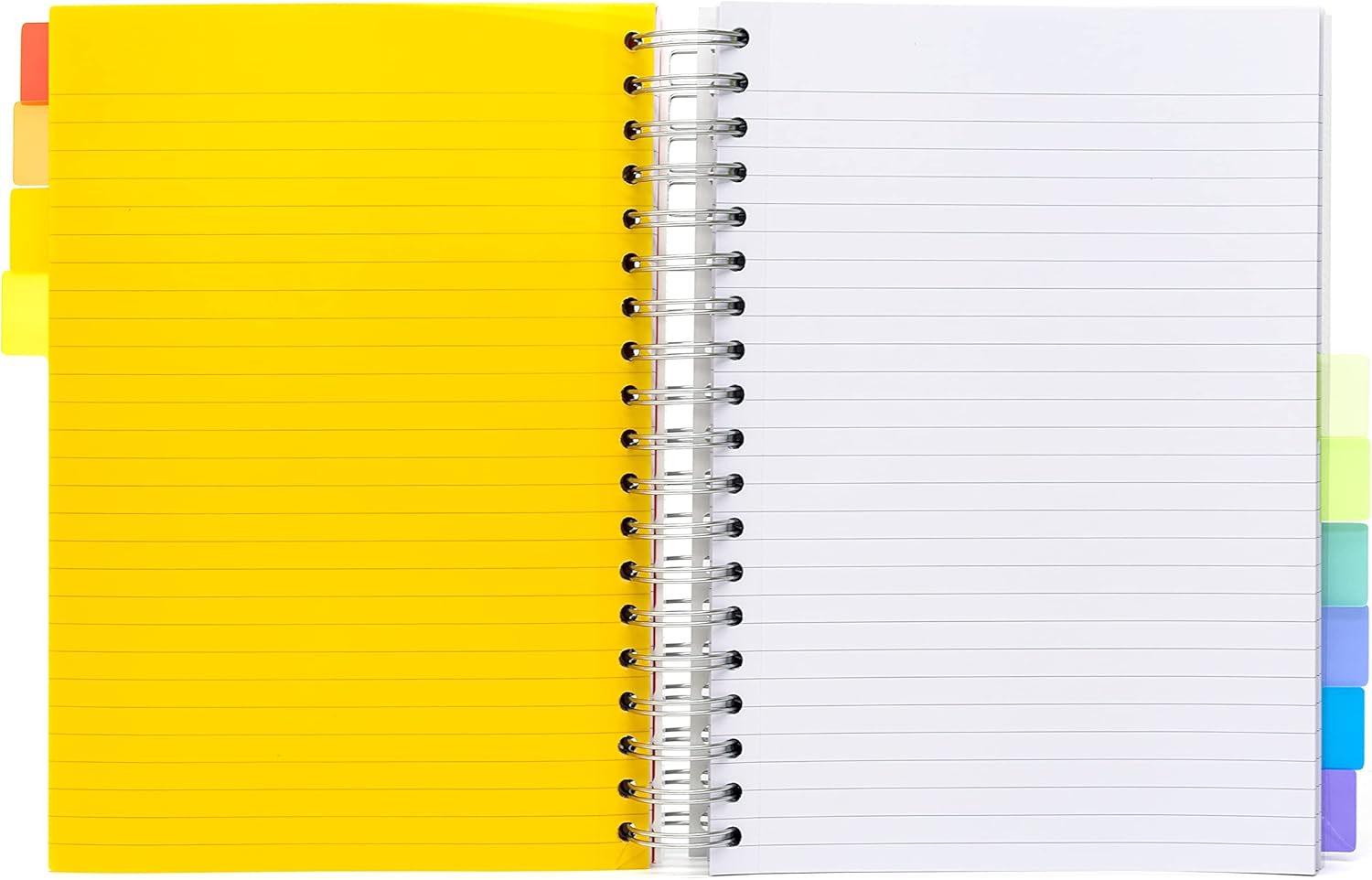 White B5 notebook with 400 ruled pages