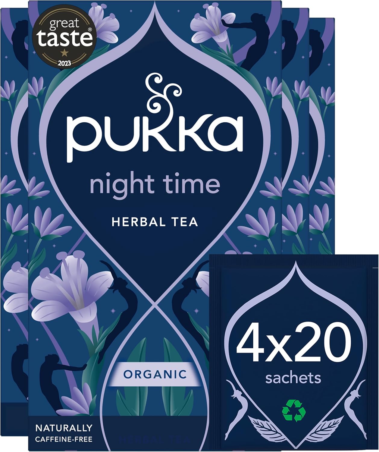 Pukka Herbs Biodegradable Tea Bags for Relaxation – Eco-friendly, organic tea bags offering natural bedtime relaxation with no caffeine.