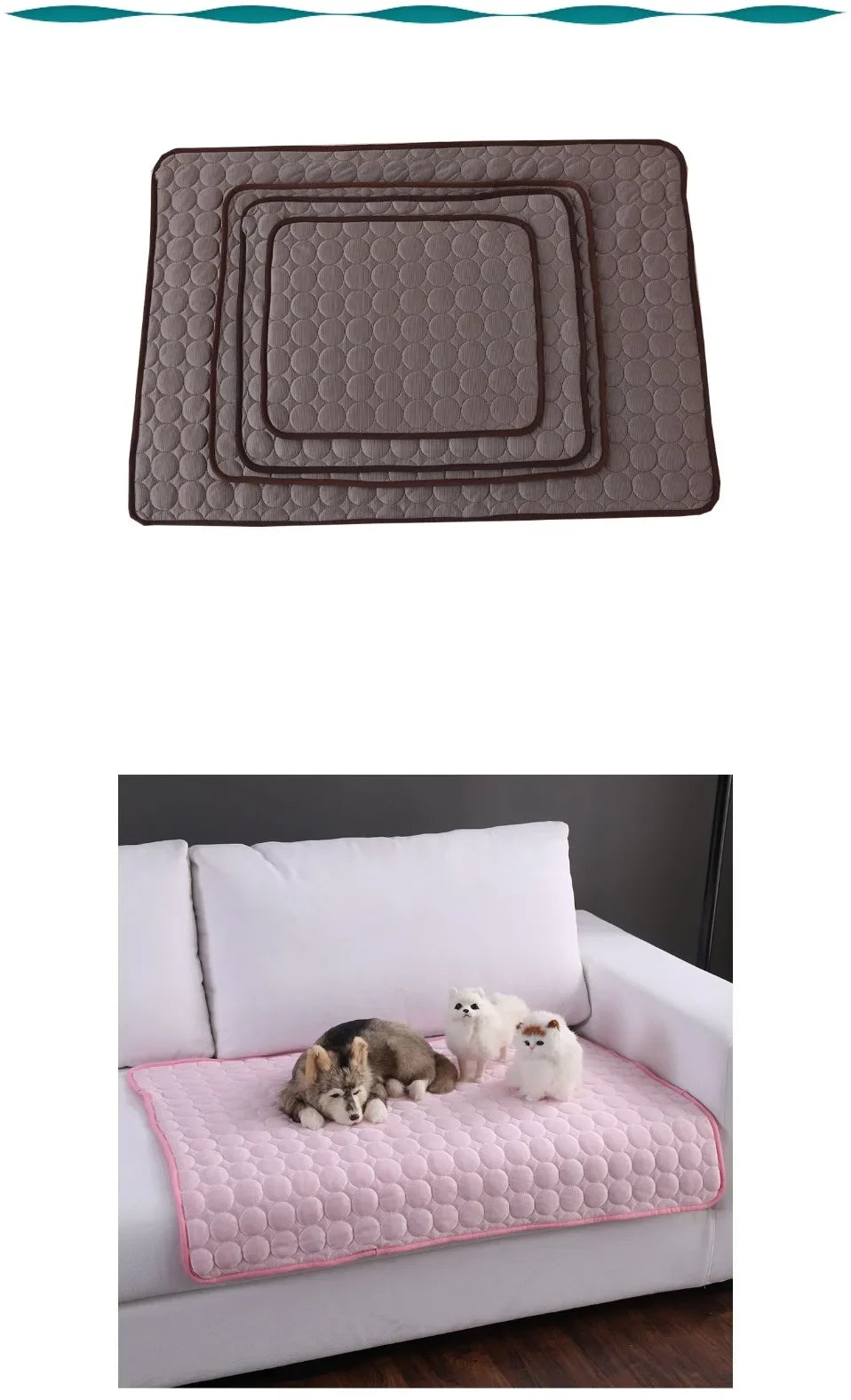Cooling bed for puppies and kittens