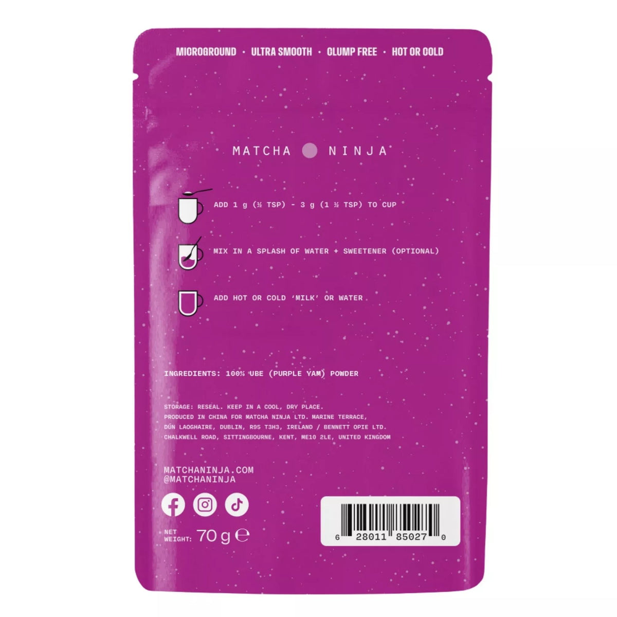 Pure ube powder for baking and desserts