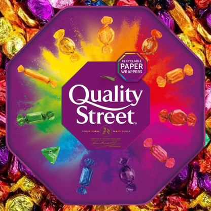 Pack of 3 x 550g Quality Street tubs with chocolate variety