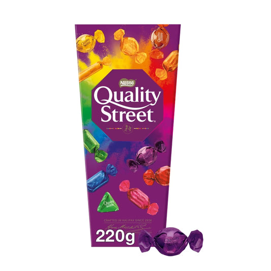 Classic Quality Street assortment including Green Triangle and The Purple One