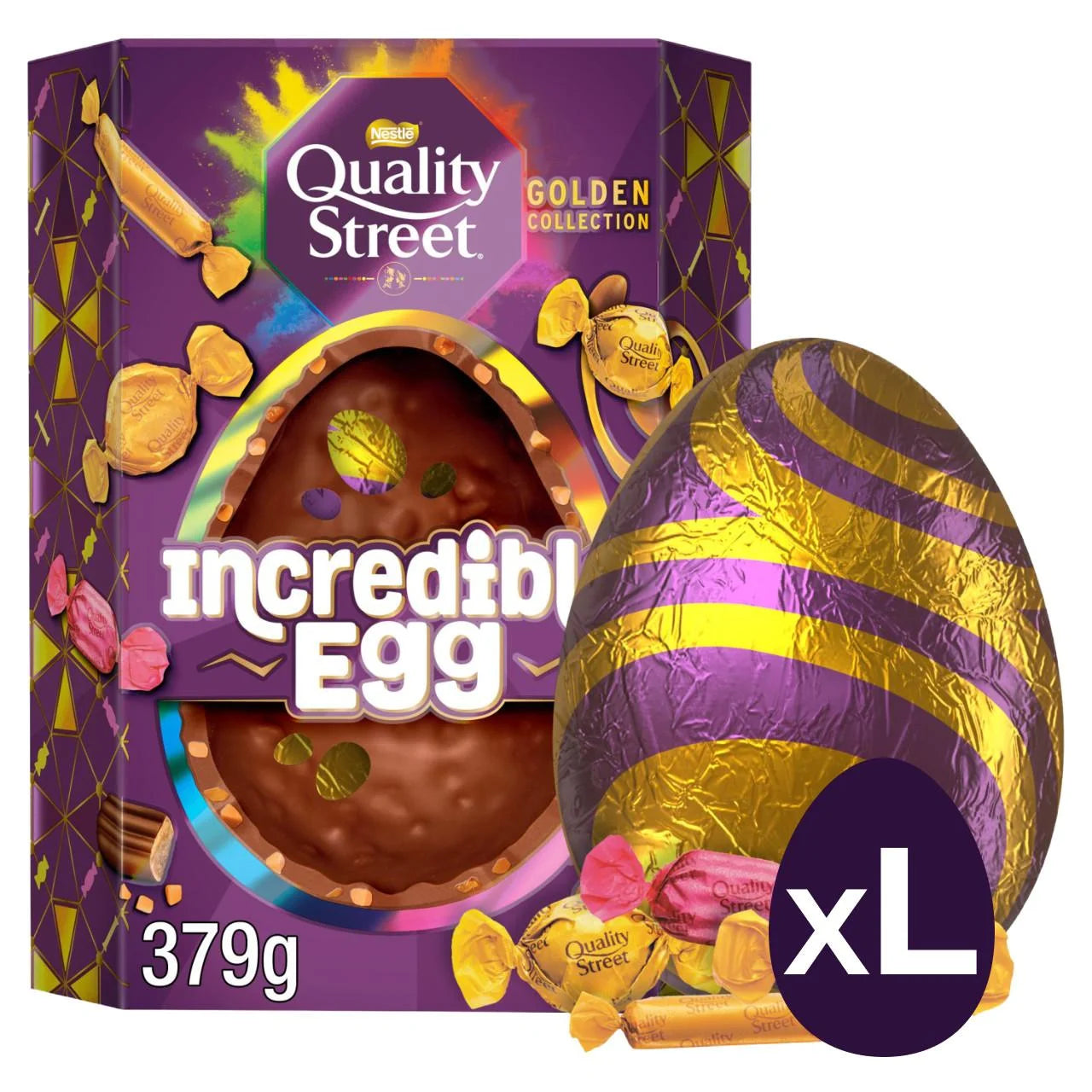 Quality Street Incredible Easter Egg 379g caramel chocolate shell