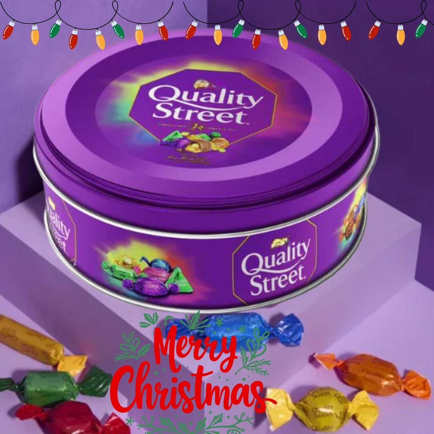 Mini Quality Street 410g sharing tubs with assorted chocolates