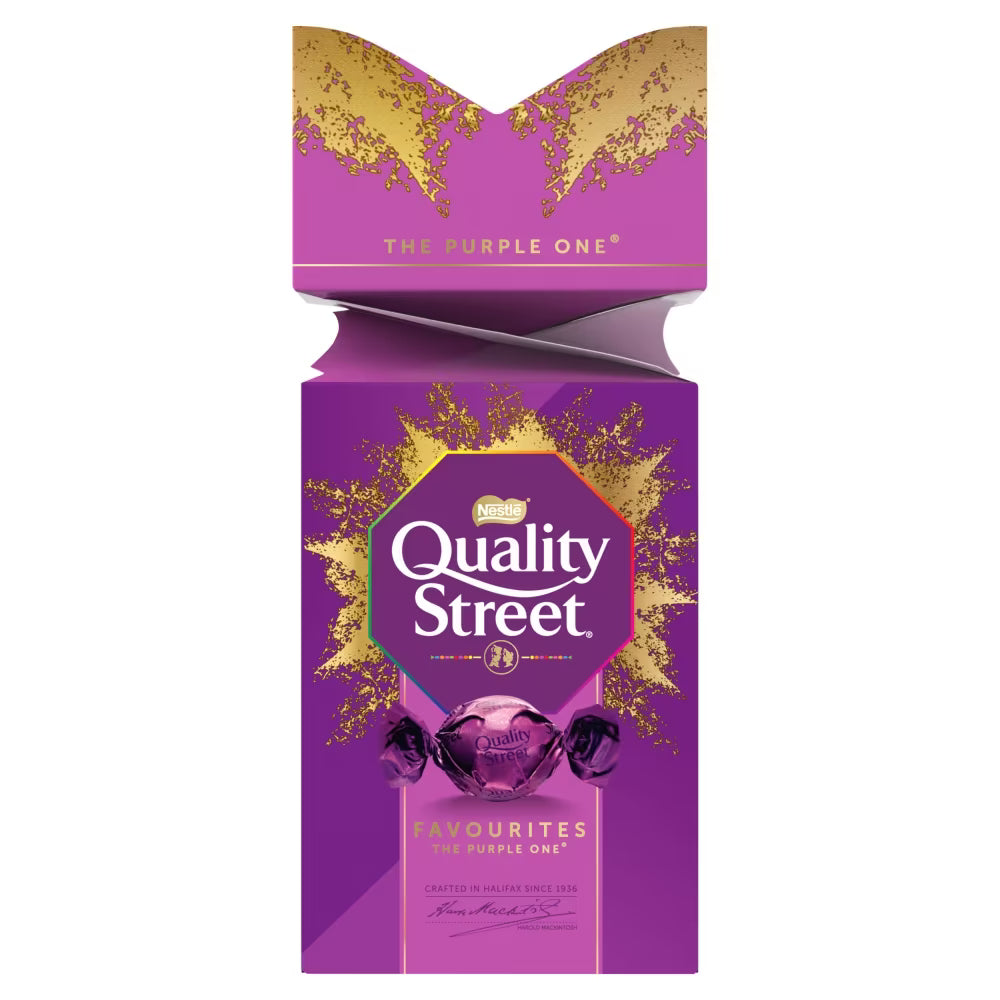 Premium milk chocolate with hazelnut caramel by Quality Street
