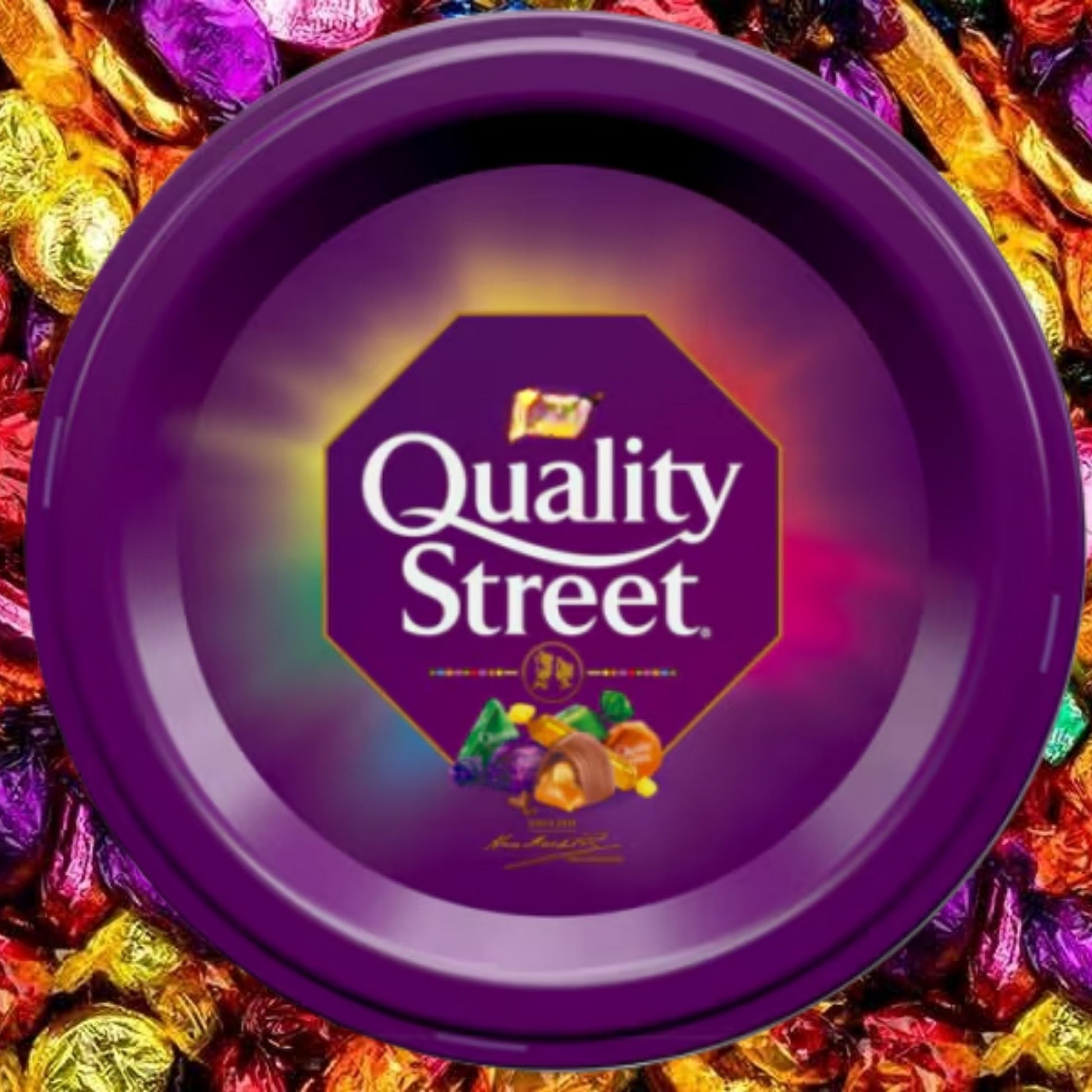 Smaller tubs of Quality Street chocolates perfect for multipacks