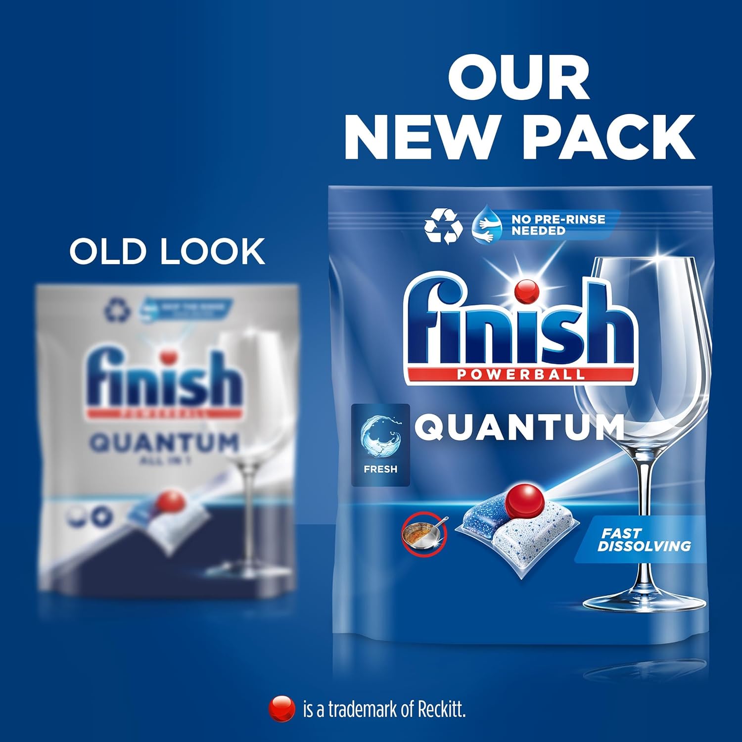 Quantum Infinity Shine Finish Dishwasher Tablets - 83 Tabs - Regular Scent for Impeccable Clean