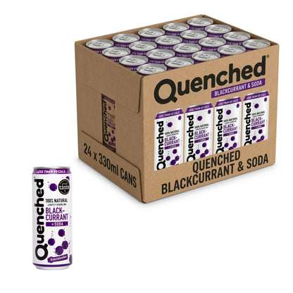 Quenched Blackcurrant & Soda 24 x 330ml cans pack
