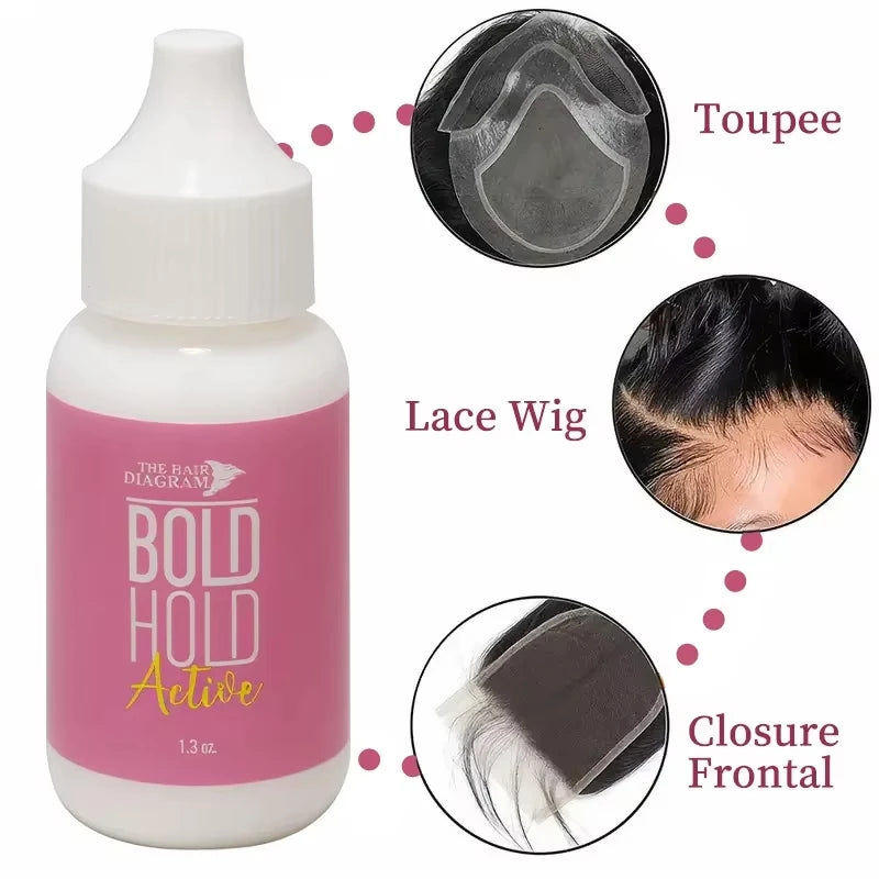 Mild waterproof lace wig glue quick dry water based adhesive