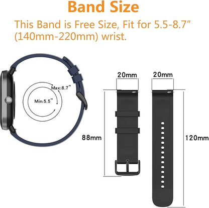 Comfortable silicone strap for Amazfit BIP U and BIP S Lite