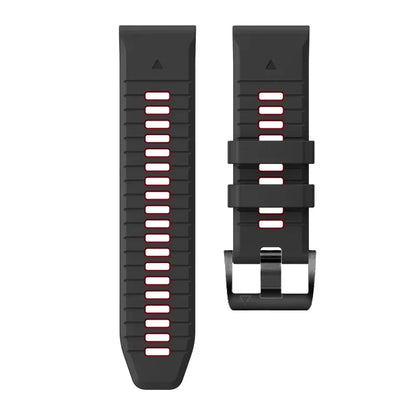 Flexible silicone replacement band for Garmin watches