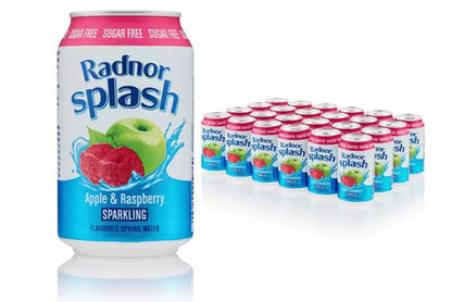 Radnor Apple & Raspberry Sparkling Drink 24 x 330ml cans