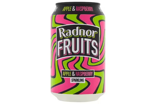Apple and Raspberry flavoured sparkling drink by Radnor Fruits
