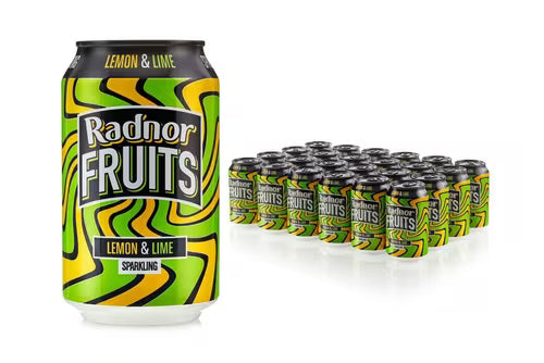 Radnor Fruits Lemon & Lime Sparkling Drink 24 x 330ml cans