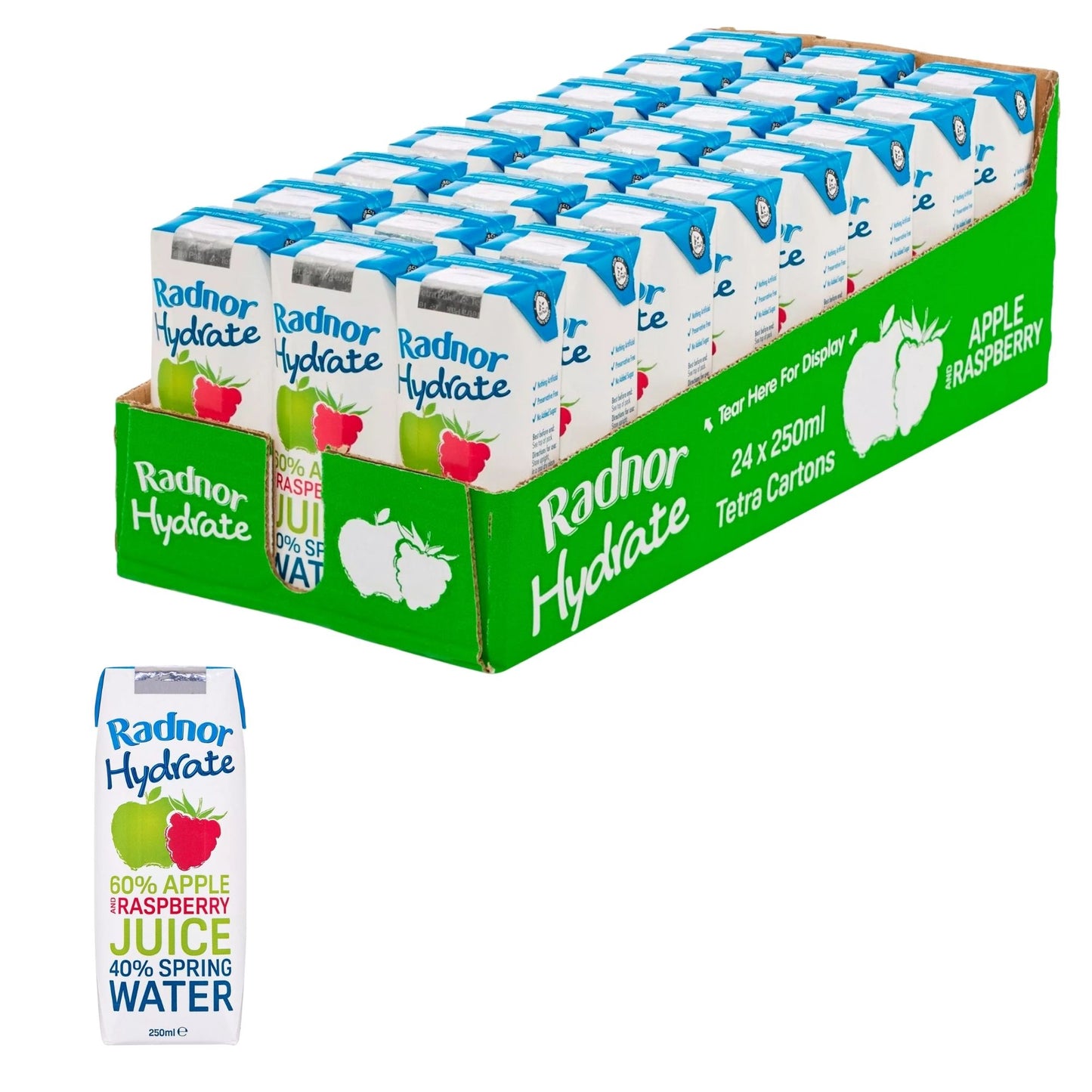 Radnor Hydrate Apple Raspberry 24 x 250ml