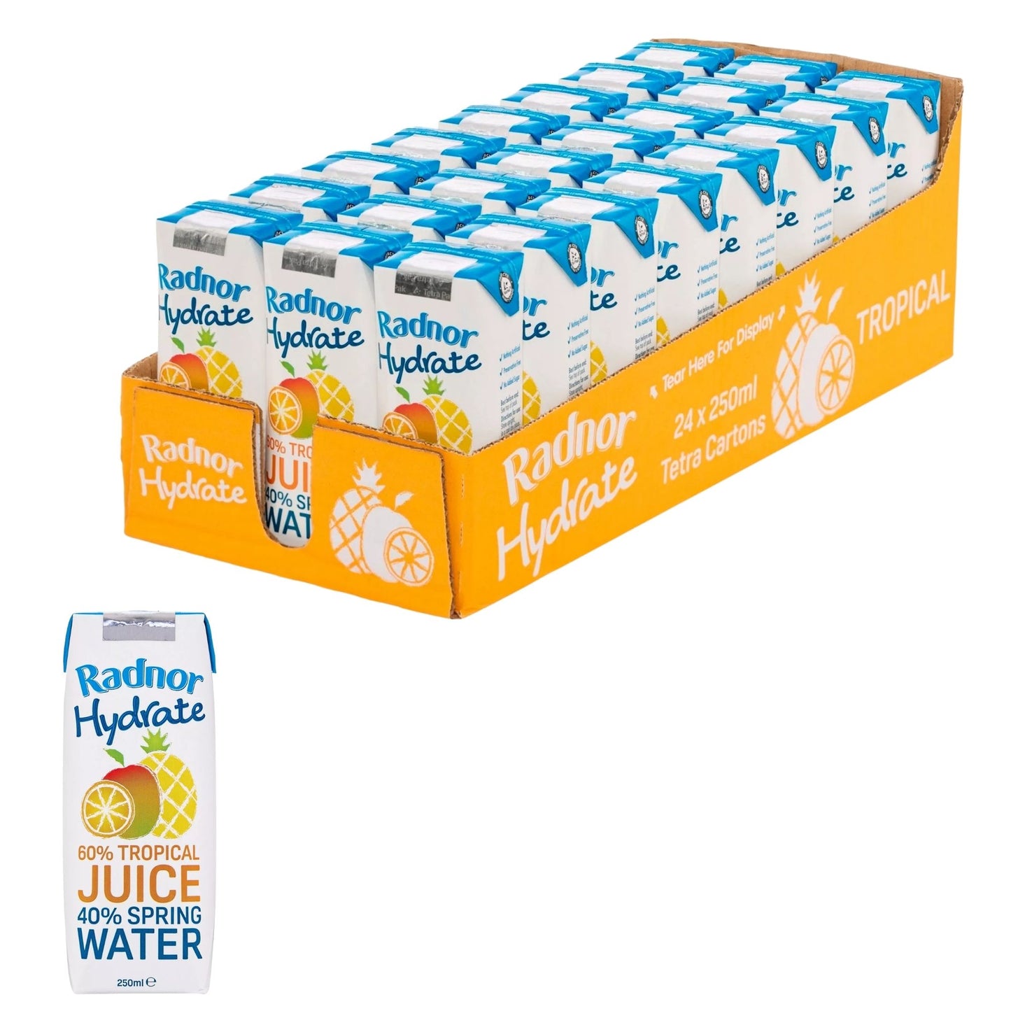 Radnor Hydrate Tropical Fruit Juice 24 x 250ml