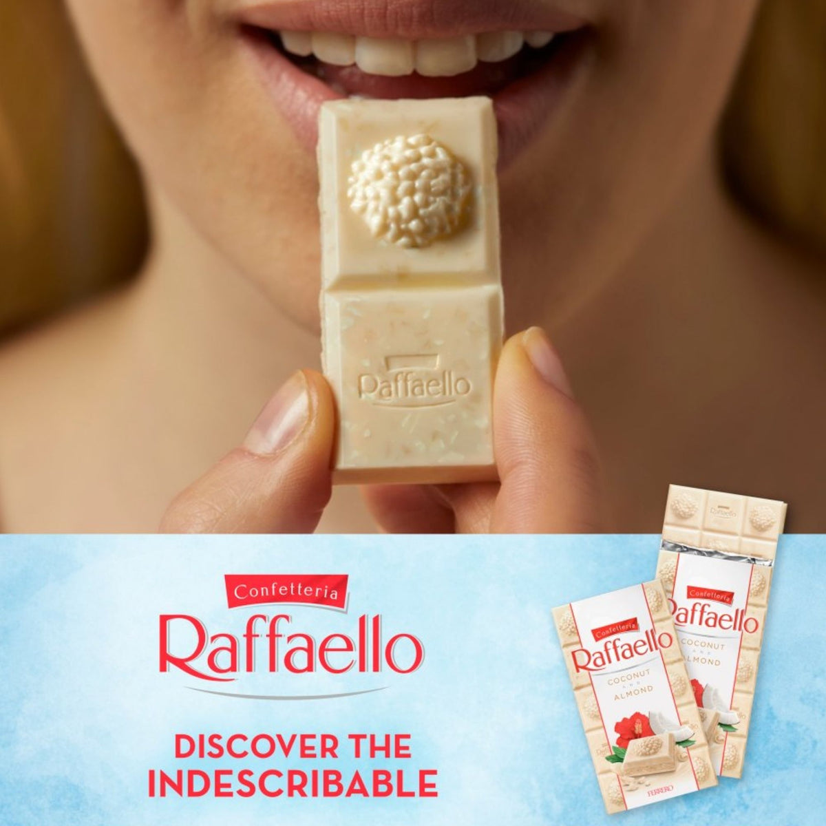 Three 90g Raffaello chocolate tablets