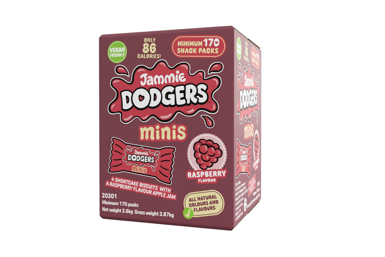 Bulk box of small cookie packs for hospitality environments